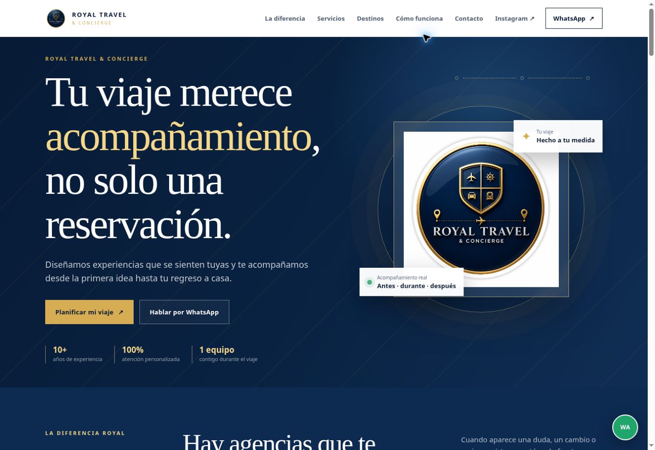 Real Royal Travel website screenshot